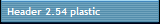 Header 2.54 plastic