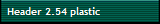 Header 2.54 plastic